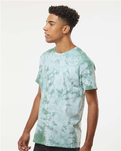 Crystal Tie-Dyed T-Shirt - OnModelSide - B16814223 - Moss