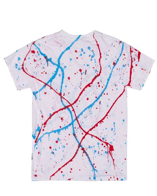 Splatter T-Shirt - Back - B83814003 - Red/ White/ Blue
