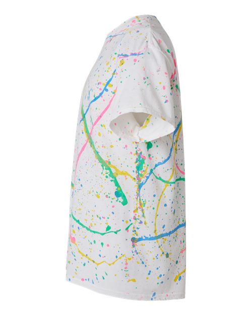 Splatter T-Shirt - DirectSide - B83814943 - White/ Rainbow