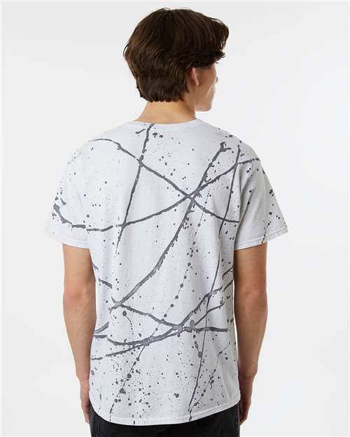Splatter T-Shirt - OnModelBack - B83814013 - White/ Black