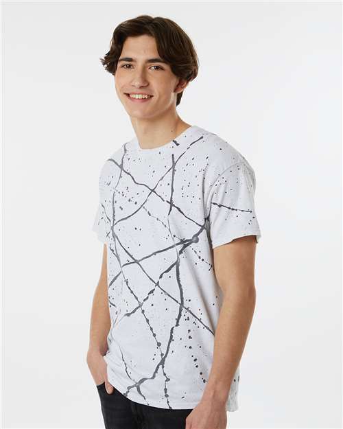 Splatter T-Shirt - OnModelSide - B83814013 - White/ Black