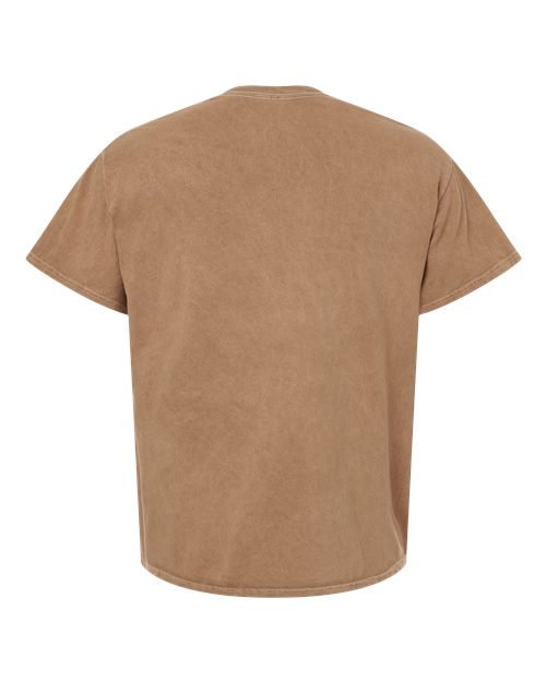 Mineral Wash T-Shirt - Back - B85014564 - Weathered Brown