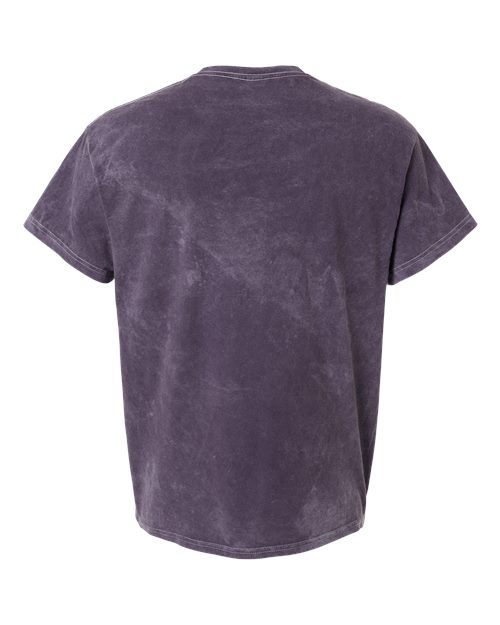 Mineral Wash T-Shirt - Back - B85014673 - Aubergine