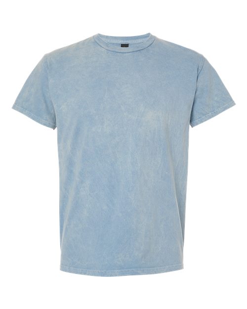 Mineral Wash T-Shirt - Front - B85014253 - Polar Blue