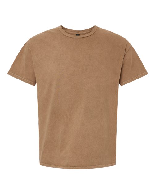Mineral Wash T-Shirt - Front - B85014564 - Weathered Brown