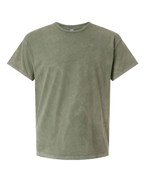 Mineral Wash T-Shirt - Front - B85014587 - Kale