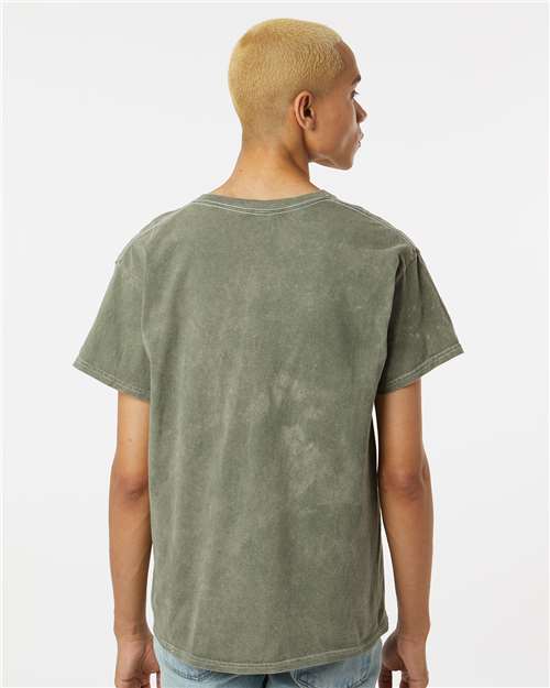Mineral Wash T-Shirt - OnModelBack - B85014587 - Kale