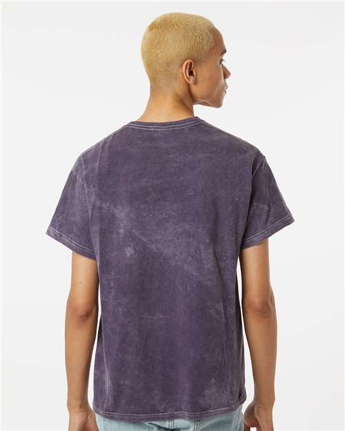 Mineral Wash T-Shirt - OnModelBack - B85014673 - Aubergine