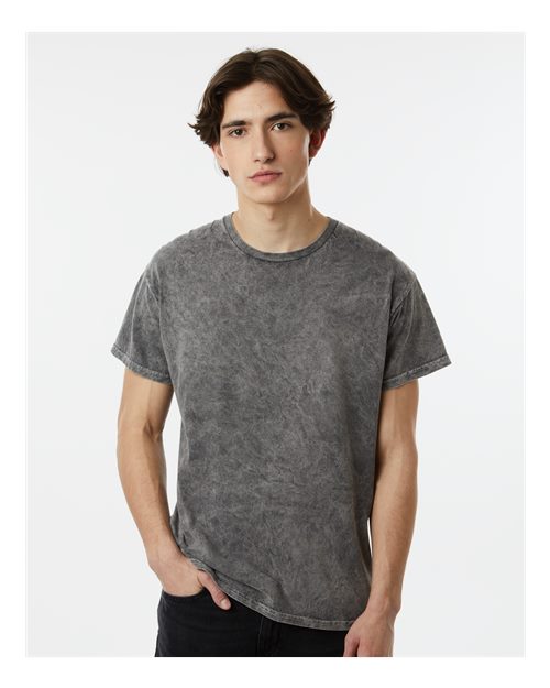 Mineral Wash T-Shirt - OnModelFront - B85014353 - Grey