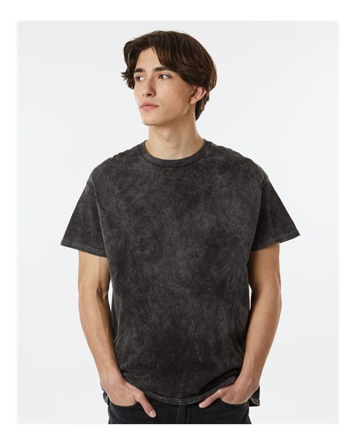 Mineral Wash T-Shirt - OnModelFront - B85014503 - Black