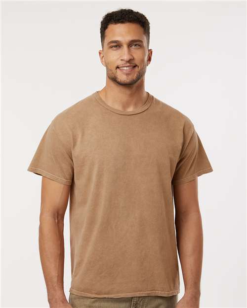 Mineral Wash T-Shirt - OnModelFront - B85014564 - Weathered Brown