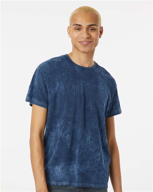 Mineral Wash T-Shirt - OnModelFront - B85014663 - Midnight