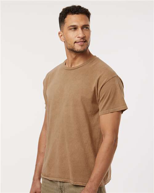 Mineral Wash T-Shirt - OnModelSide - B85014564 - Weathered Brown