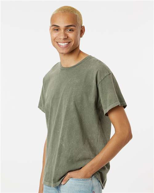 Mineral Wash T-Shirt - OnModelSide - B85014587 - Kale