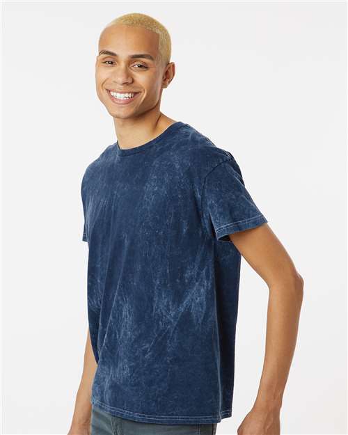 Mineral Wash T-Shirt - OnModelSide - B85014663 - Midnight