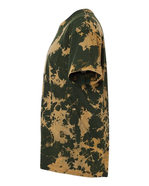 Bleach Wash T-Shirt - DirectSide - B21514543 - Olive Gobi