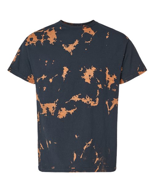 Bleach Wash T-Shirt - Front - B21514913 - Gobi