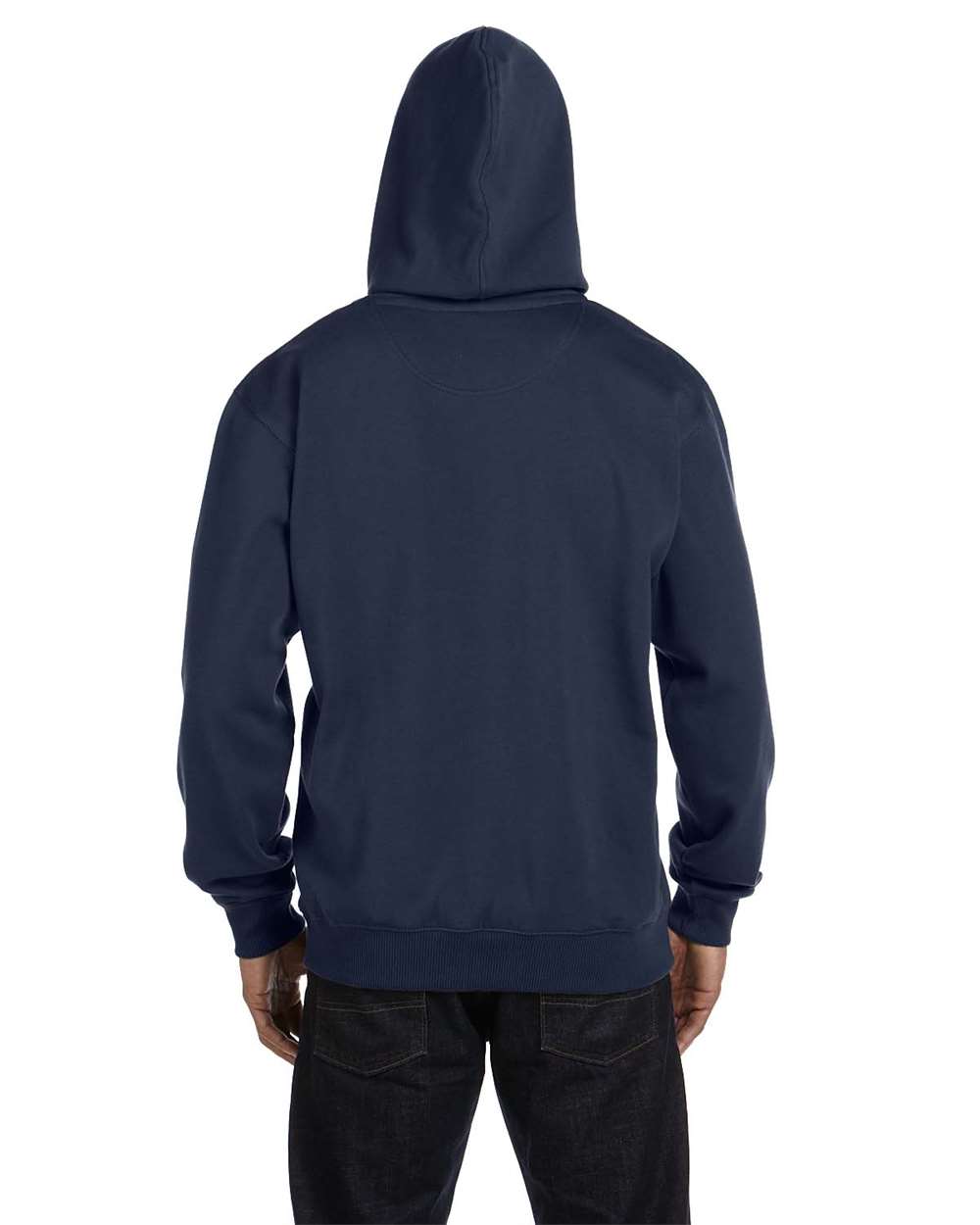 Unisex Heritage Hooded Sweatshirt - OnModelBack - B860E9653 - Pacific