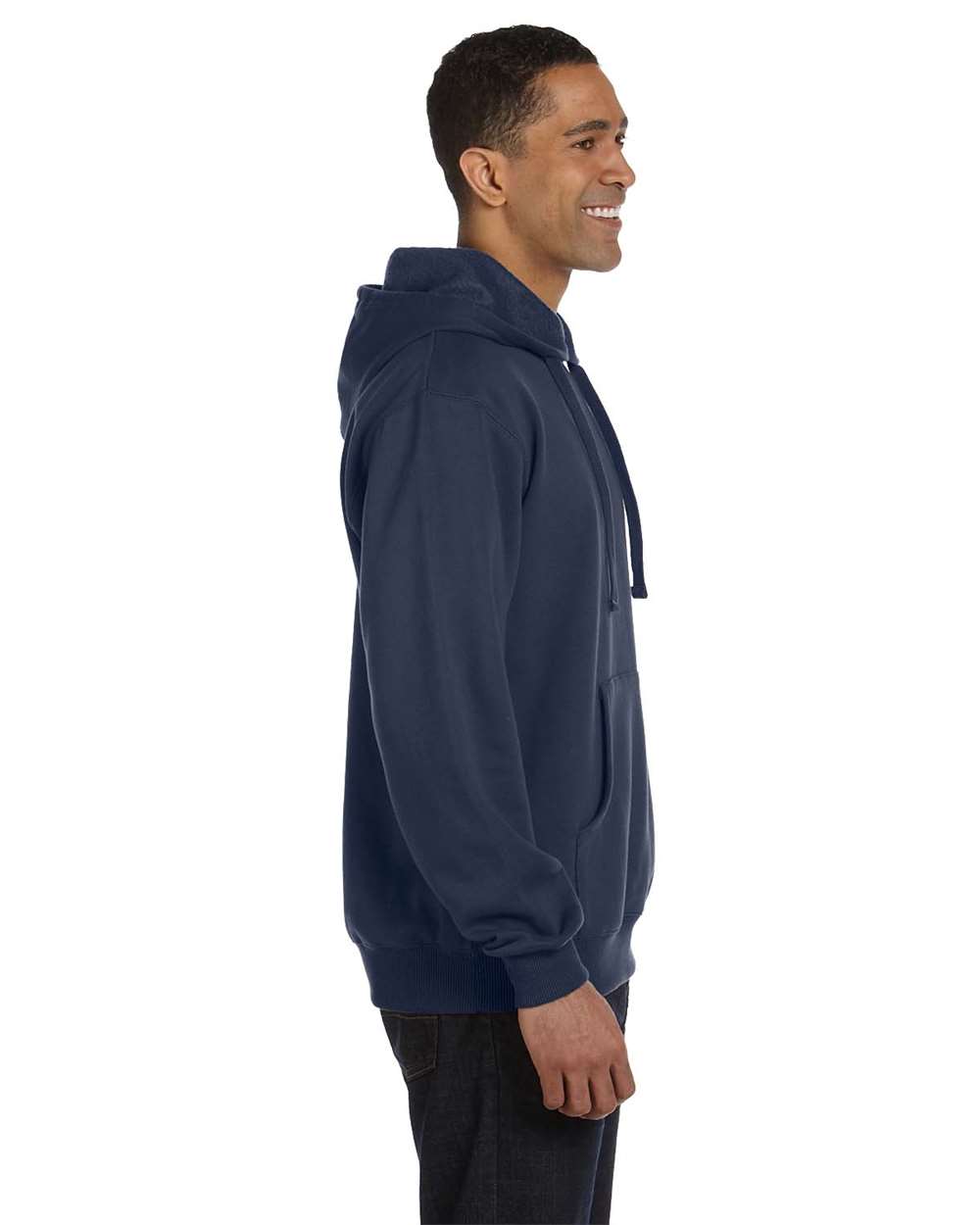 Unisex Heritage Hooded Sweatshirt - OnModelSide - B860E9653 - Pacific