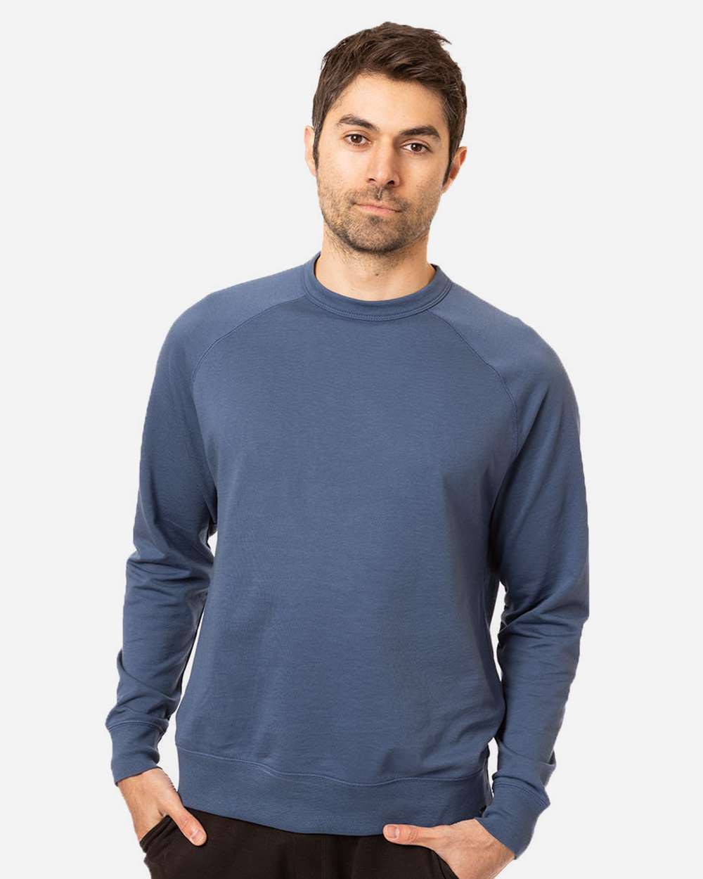 Unisex Motion Crewneck Sweatshirt - OnModelFront - B856E9653 - Pacific