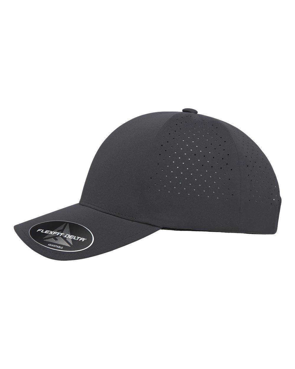 Delta® Snapback Perforated Cap - DirectSide - B33695590 - Dark Grey
