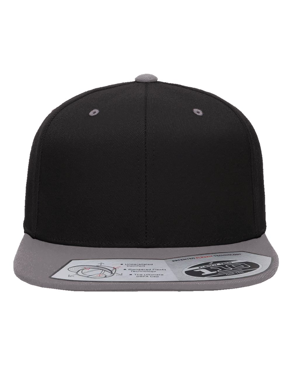 110® Snapback Cap - Front - B21995520 - Black/ Grey