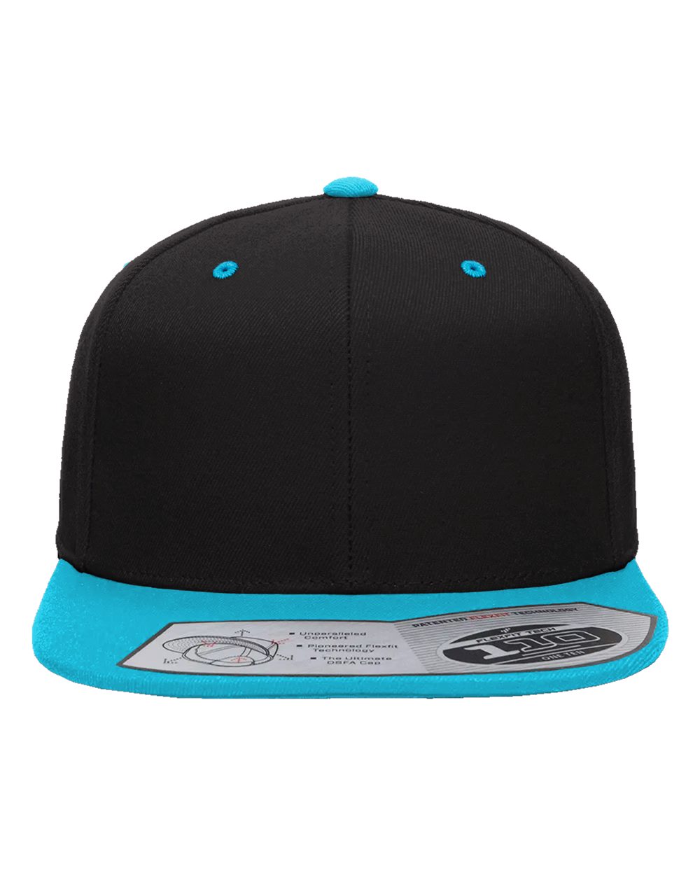 110® Snapback Cap - Front - B21995760 - Black/ Teal