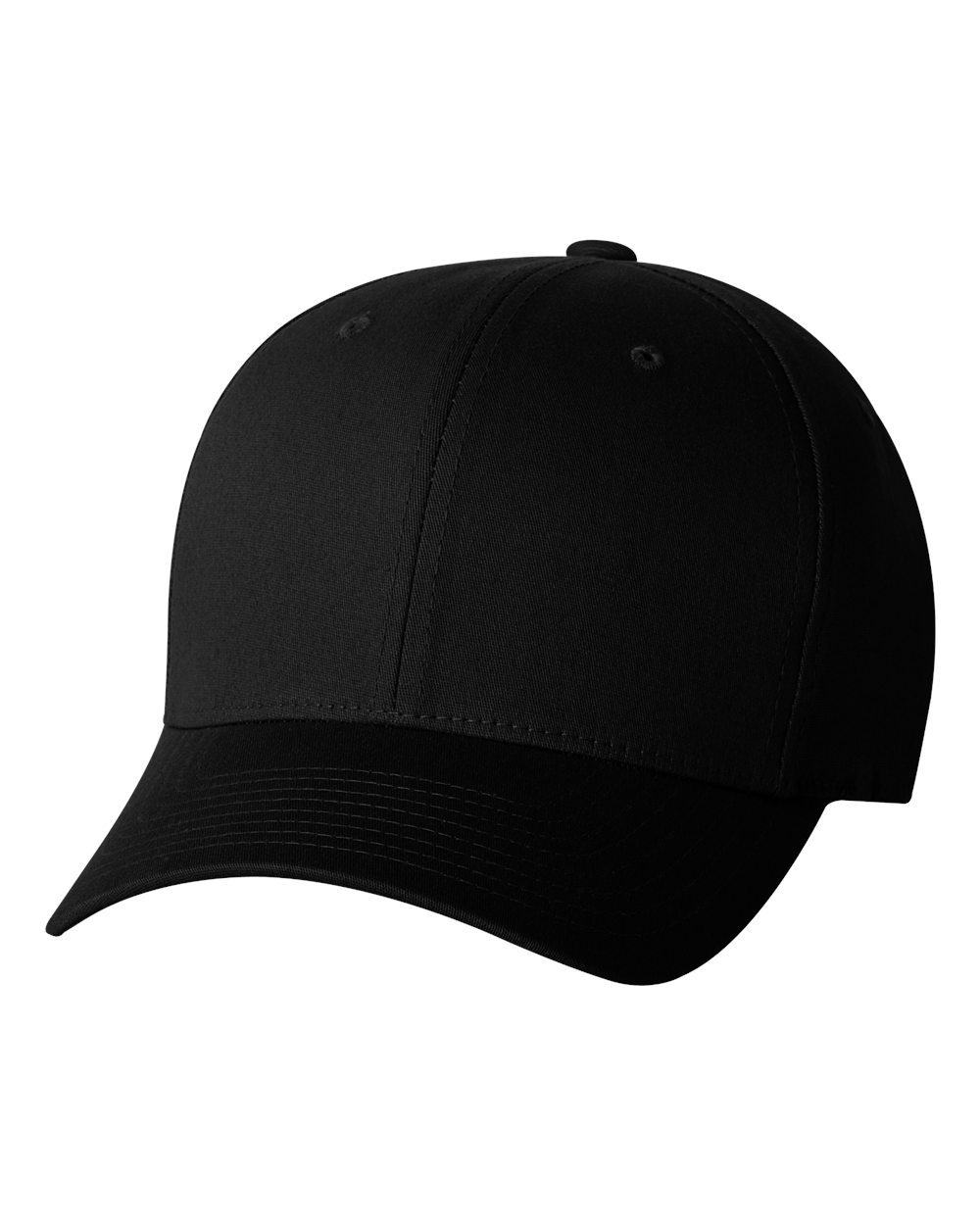 V-Flexfit® Cotton Twill Cap - Front - B24495503 - Black