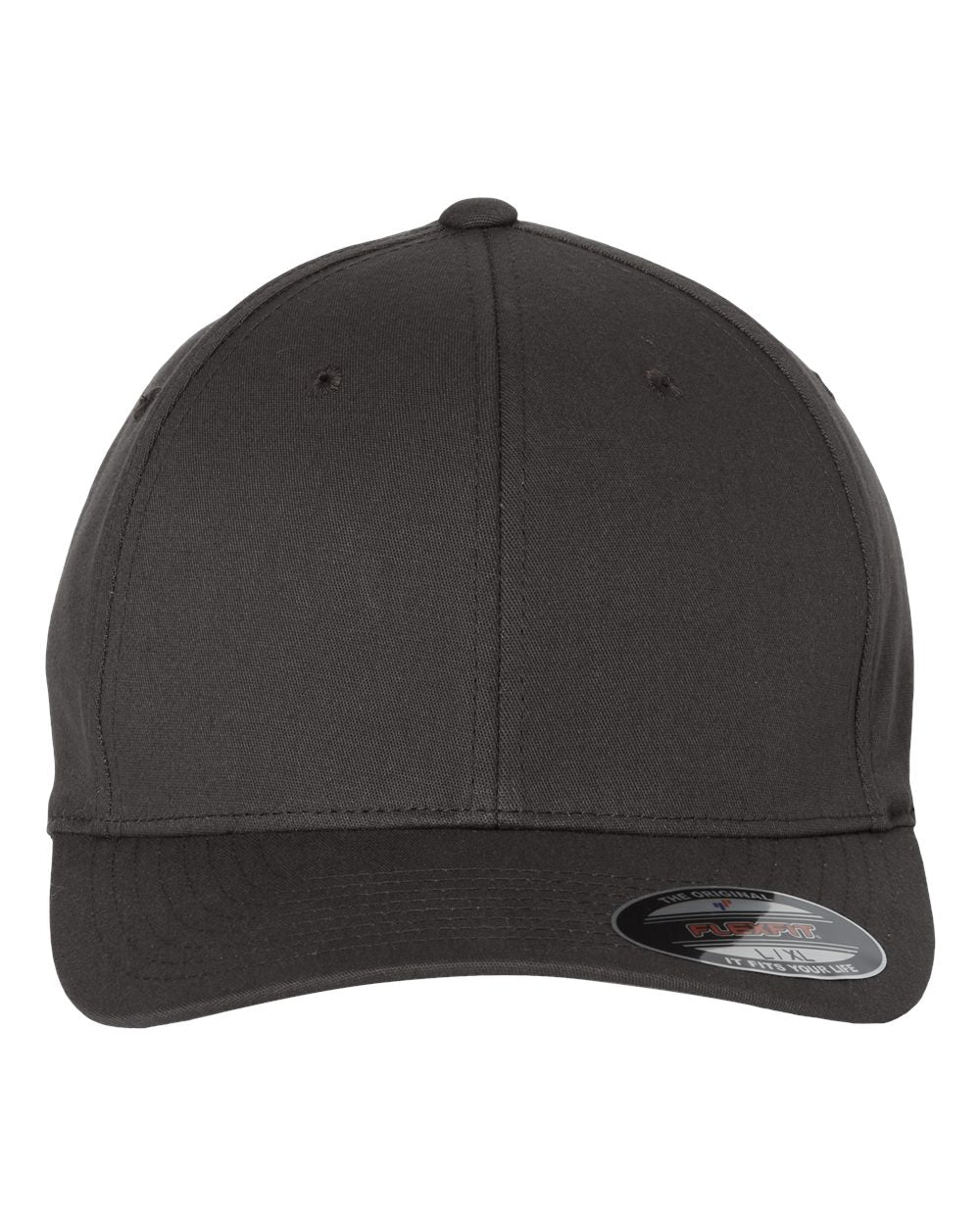 V-Flexfit® Cotton Twill Cap - Front - B24495593 - Dark Grey