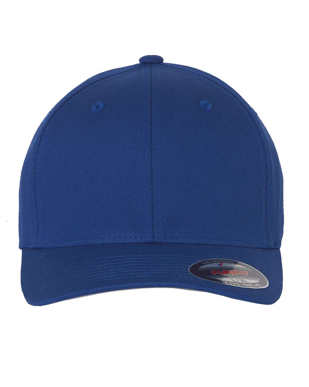 V-Flexfit® Cotton Twill Cap - Front - B24495753 - Royal Blue