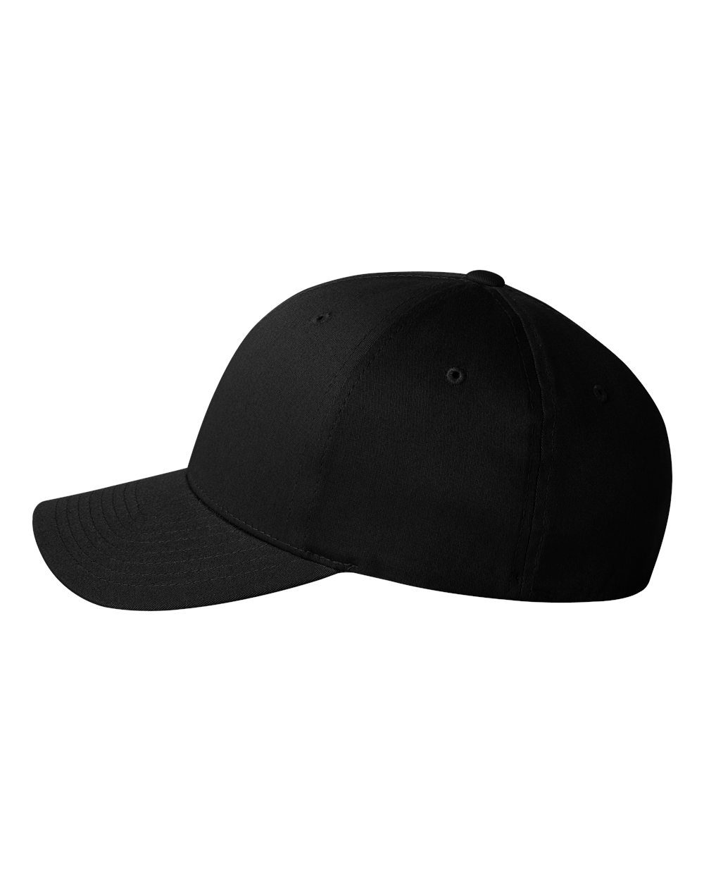 V-Flexfit® Cotton Twill Cap - Side - B24495503 - Black