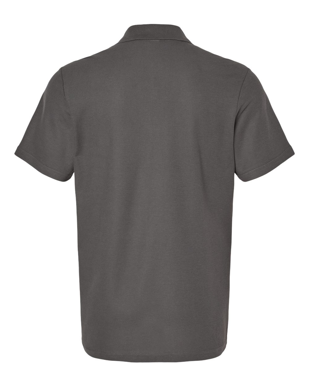 Men's Softstyle® Pique Polo - Back - B00460093 - Charcoal