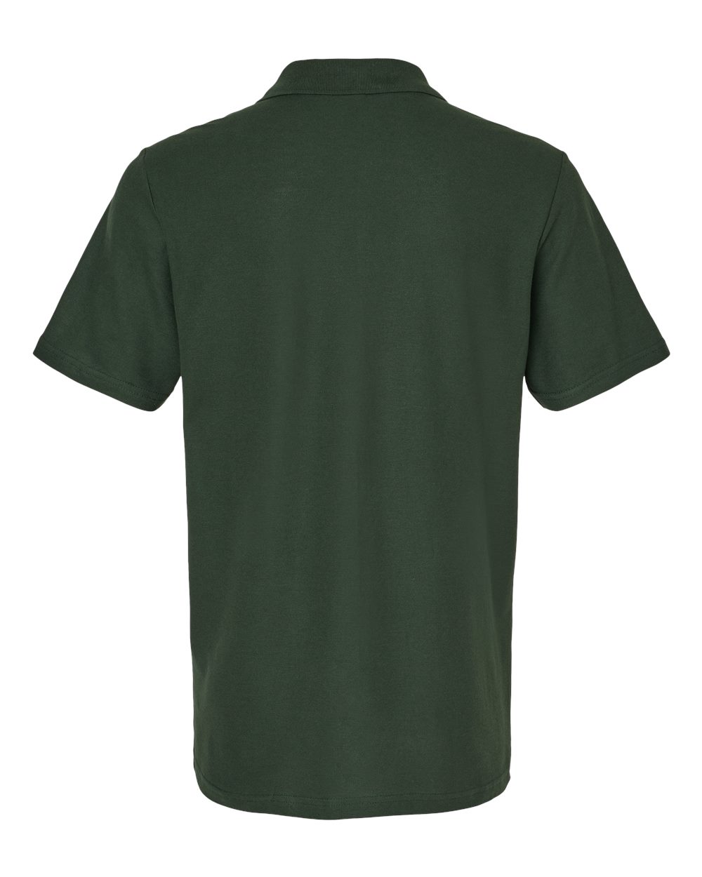 Men's Softstyle® Pique Polo - Back - B00460543 - Forest Green