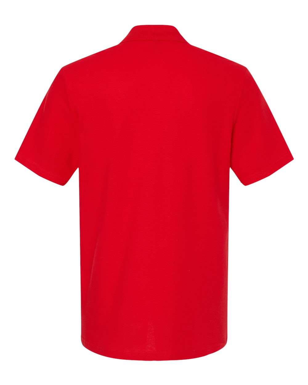 Men's Softstyle® Pique Polo - Back - B00460703 - Red