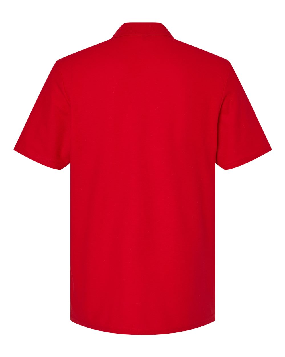 Men's Softstyle® Pique Polo - Back - B00460713 - Cherry Red