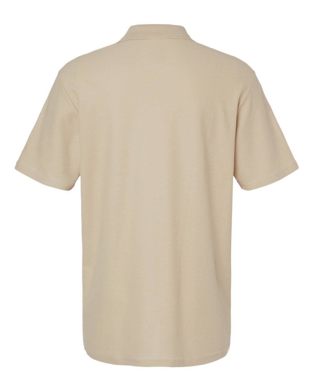 Men's Softstyle® Pique Polo - Back - B00460733 - Sand