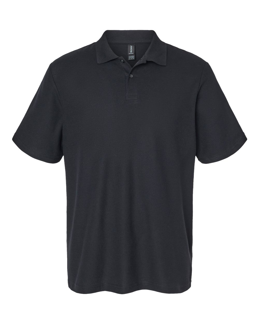 Men's Softstyle® Pique Polo - Front - B00460503 - Black