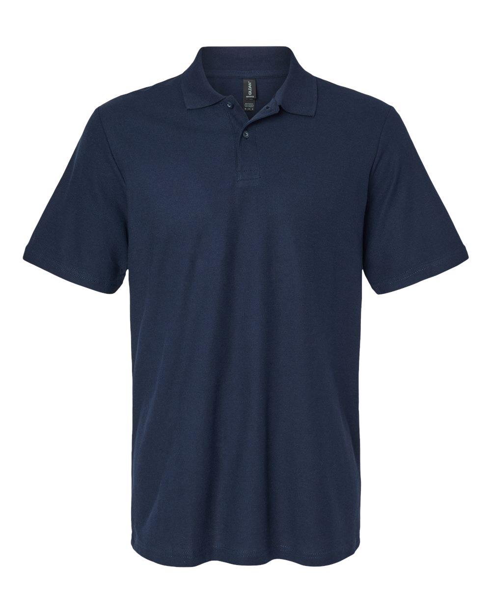 Men's Softstyle® Pique Polo - Front - B00460653 - Navy