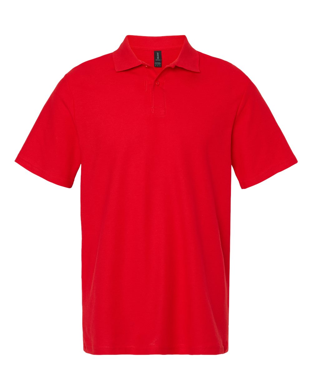 Men's Softstyle® Pique Polo - Front - B00460703 - Red