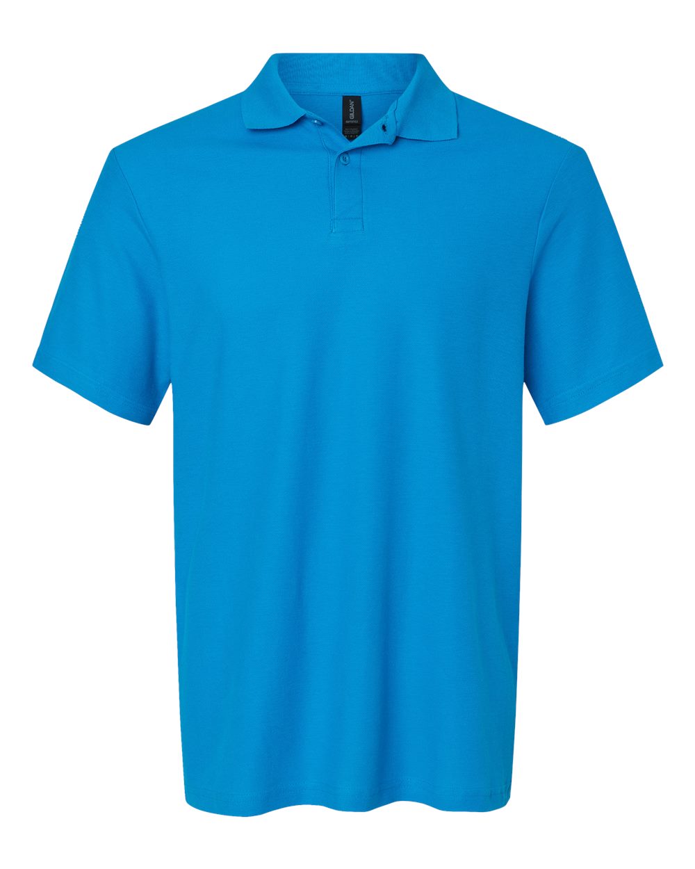 Men's Softstyle® Pique Polo - Front - B00460763 - Sapphire