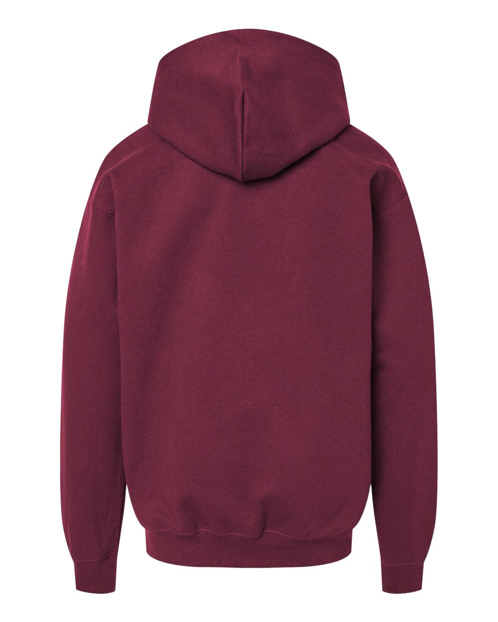 Youth Softstyle® Midweight Hooded Sweatshirt - Back - B00960532 - Maroon