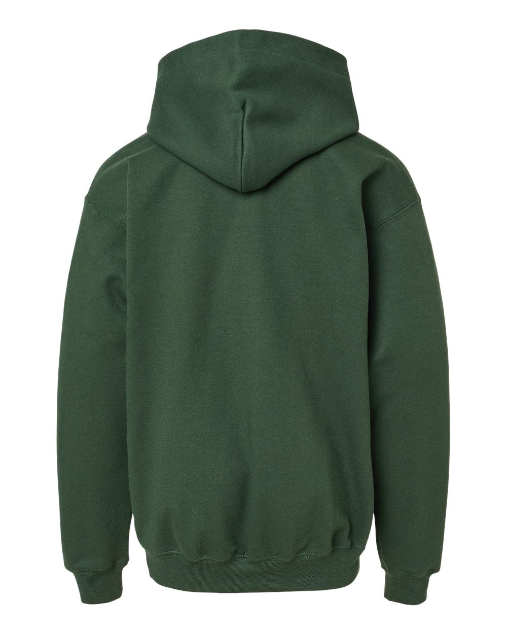 Youth Softstyle® Midweight Hooded Sweatshirt - Back - B00960542 - Forest Green