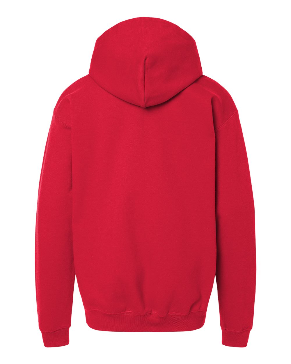Youth Softstyle® Midweight Hooded Sweatshirt - Back - B00960702 - Red