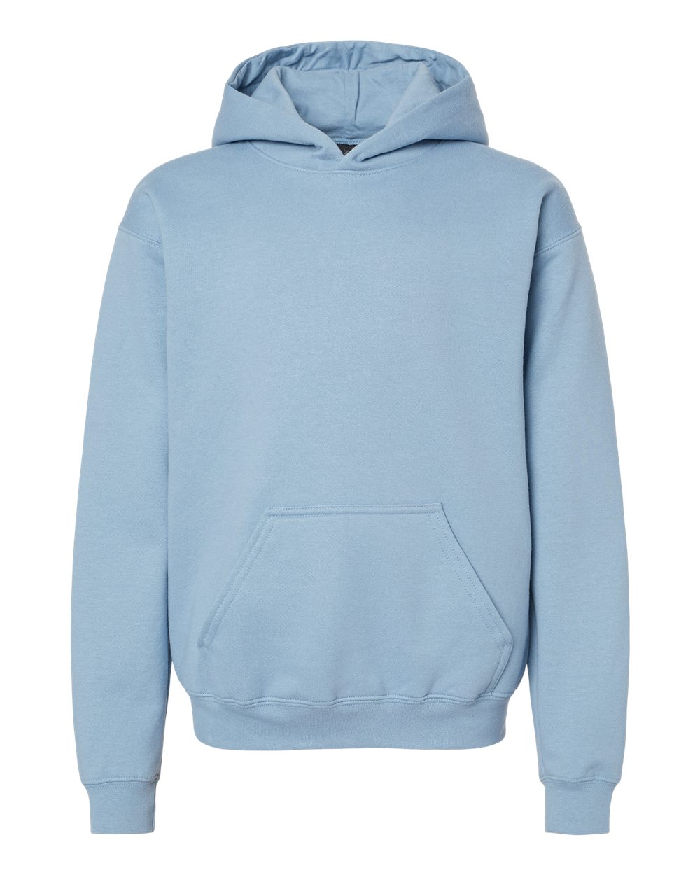 Youth Softstyle® Midweight Hooded Sweatshirt - Front - B00960372 - Stone Blue