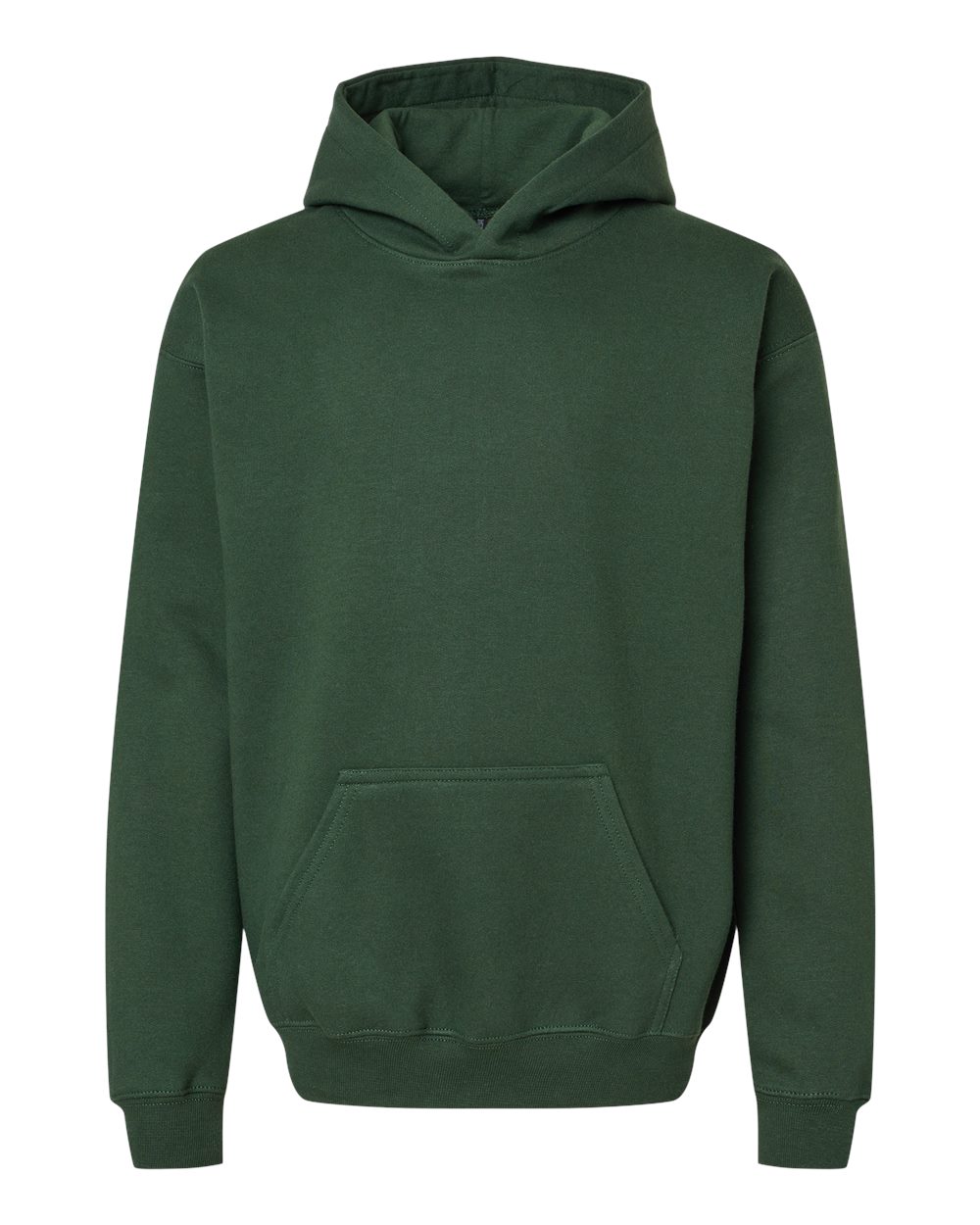 Youth Softstyle® Midweight Hooded Sweatshirt - Front - B00960542 - Forest Green