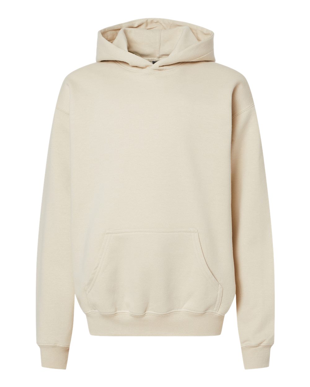 Youth Softstyle® Midweight Hooded Sweatshirt - Front - B00960732 - Sand