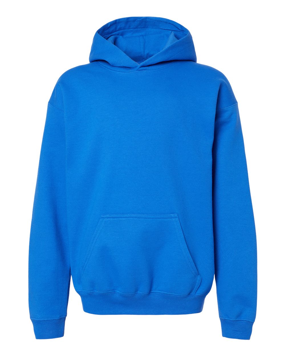 Youth Softstyle® Midweight Hooded Sweatshirt - Front - B00960752 - Royal
