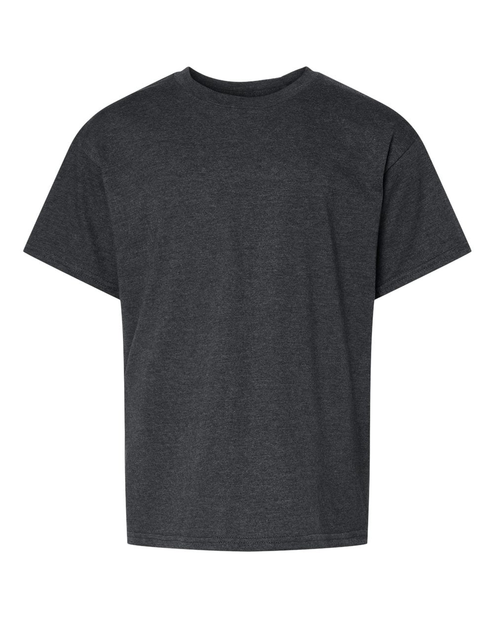 Youth Softstyle® CVC T-Shirt - Front - B02260102 - Pitch Black Mist