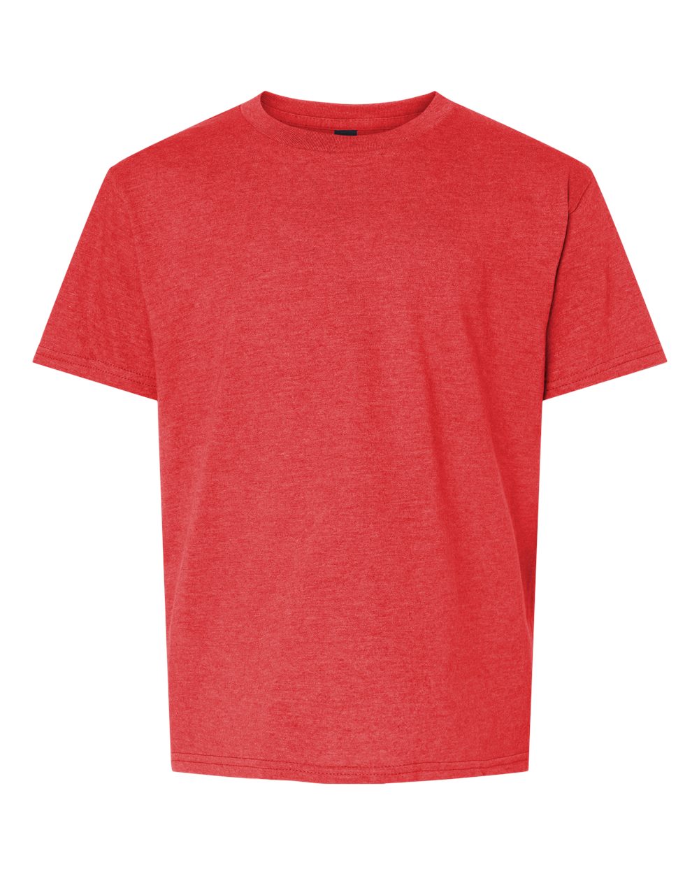 Youth Softstyle® CVC T-Shirt - Front - B02260702 - Red Mist