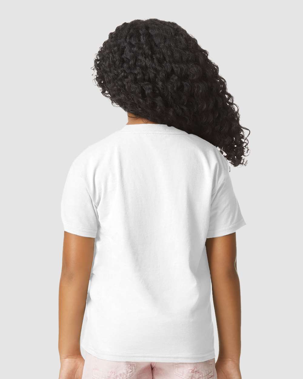 Youth Softstyle® CVC T-Shirt - OnModelBack - B02260002 - White